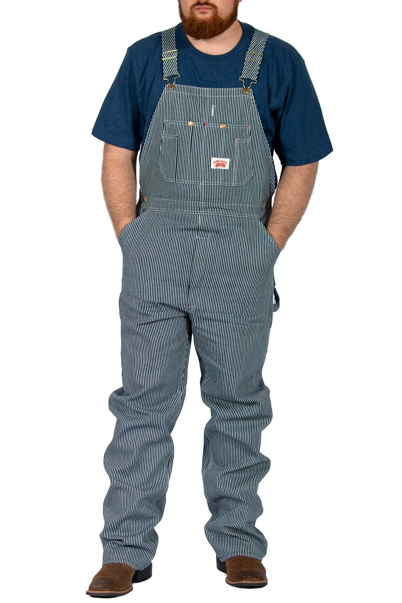 #45 Hickory Stripe Bib Overalls