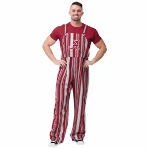 Alabama Crimson Tide NCAA Mens Hyper Stripe Bib Overalls