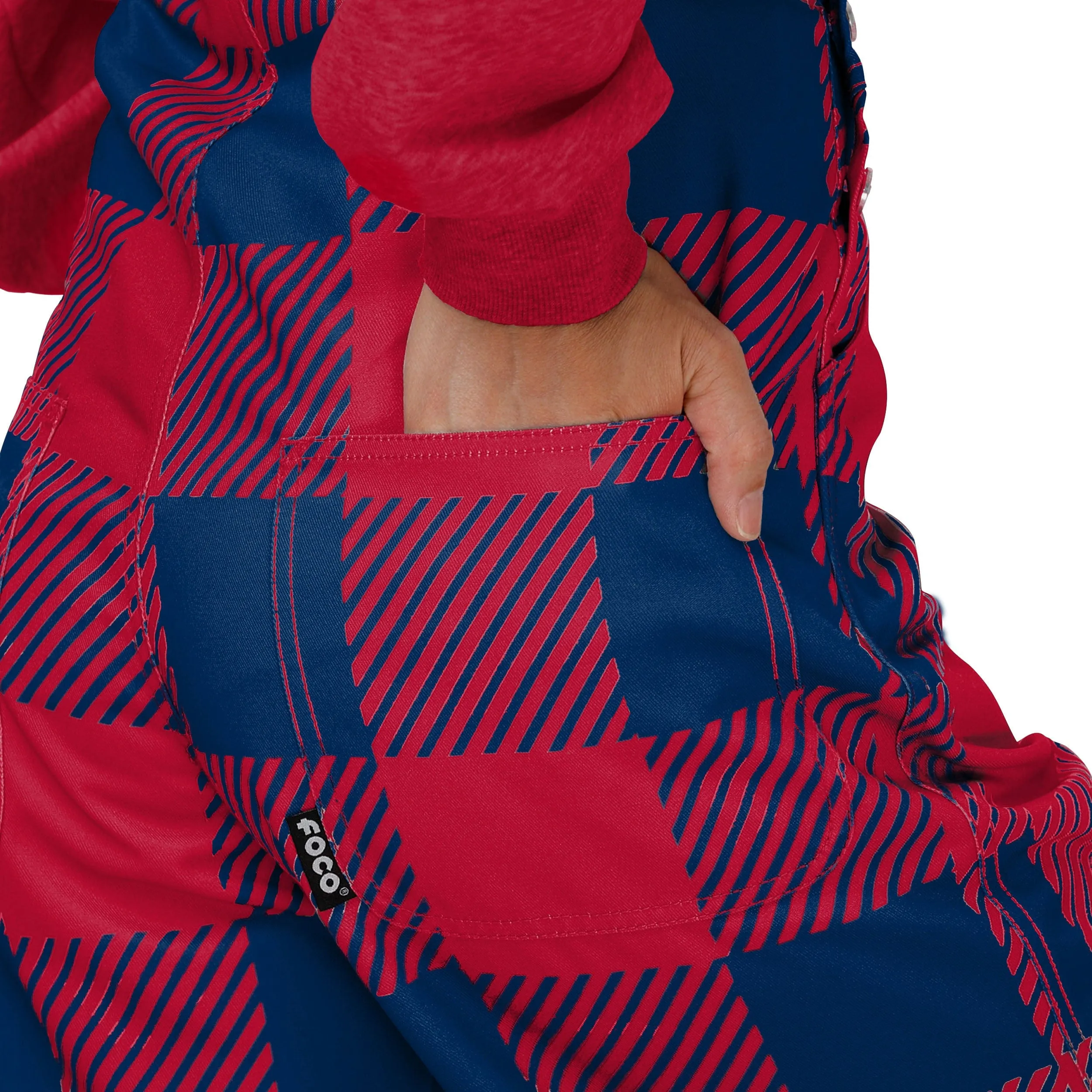 Atlanta Braves MLB Womens Plaid Bib Overalls