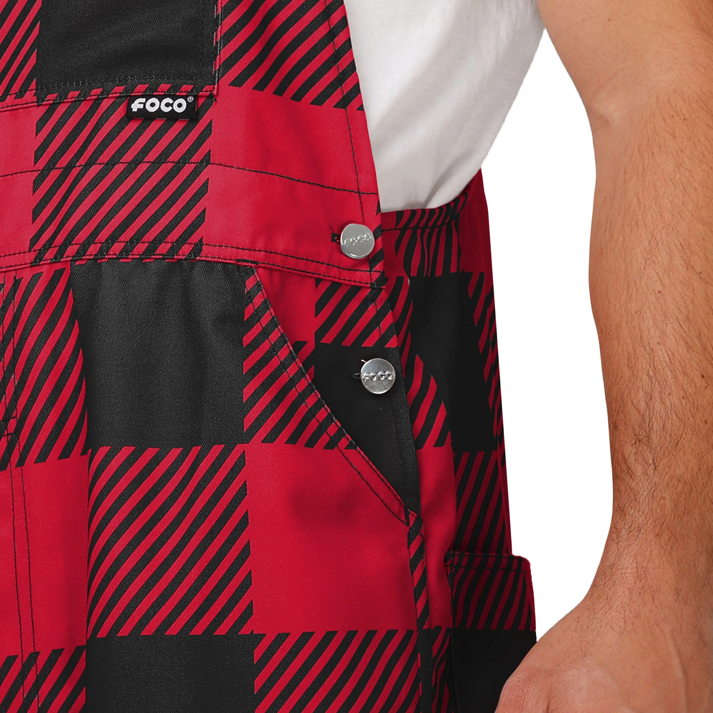 Atlanta Falcons NFL Mens Plaid Bib Overalls