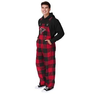 Atlanta Falcons NFL Mens Plaid Bib Overalls