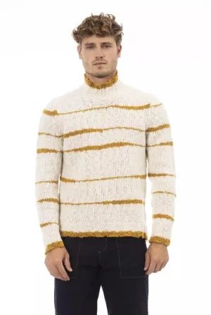 Beige Alpaca Men Sweater