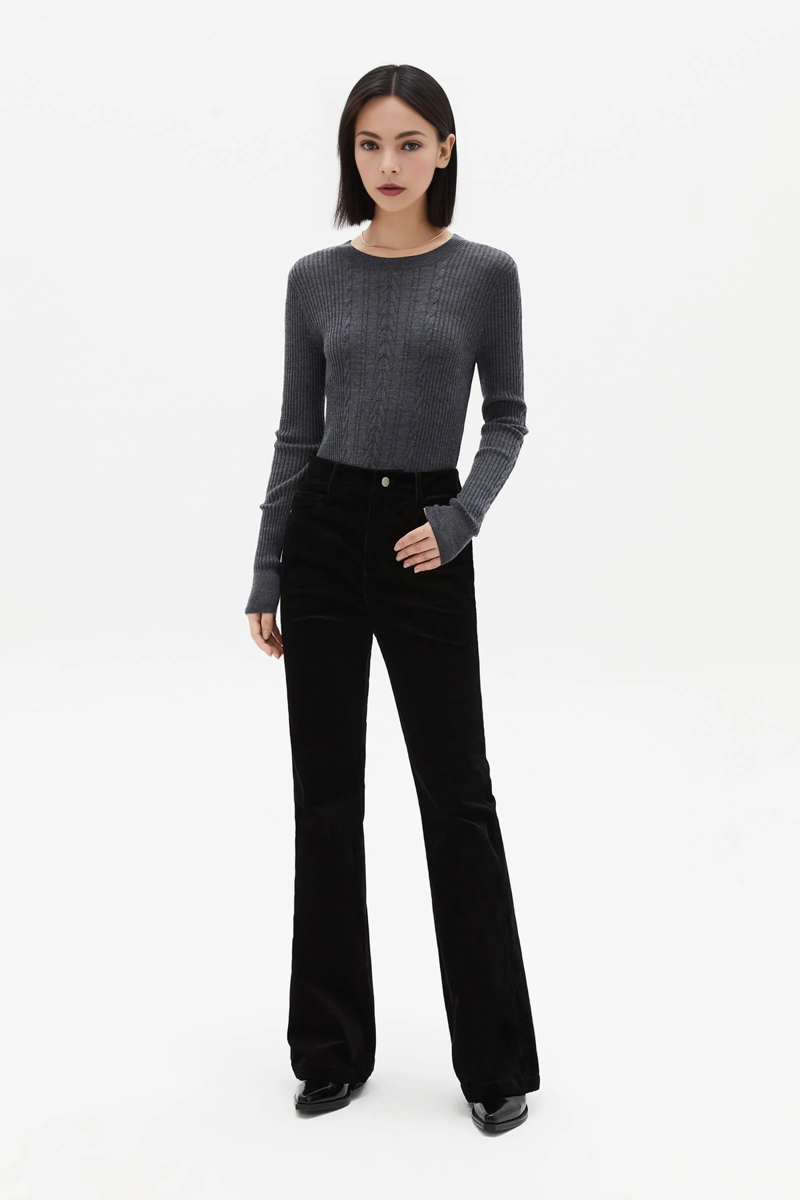 Biodegradable Wool Round-Neck Sweater