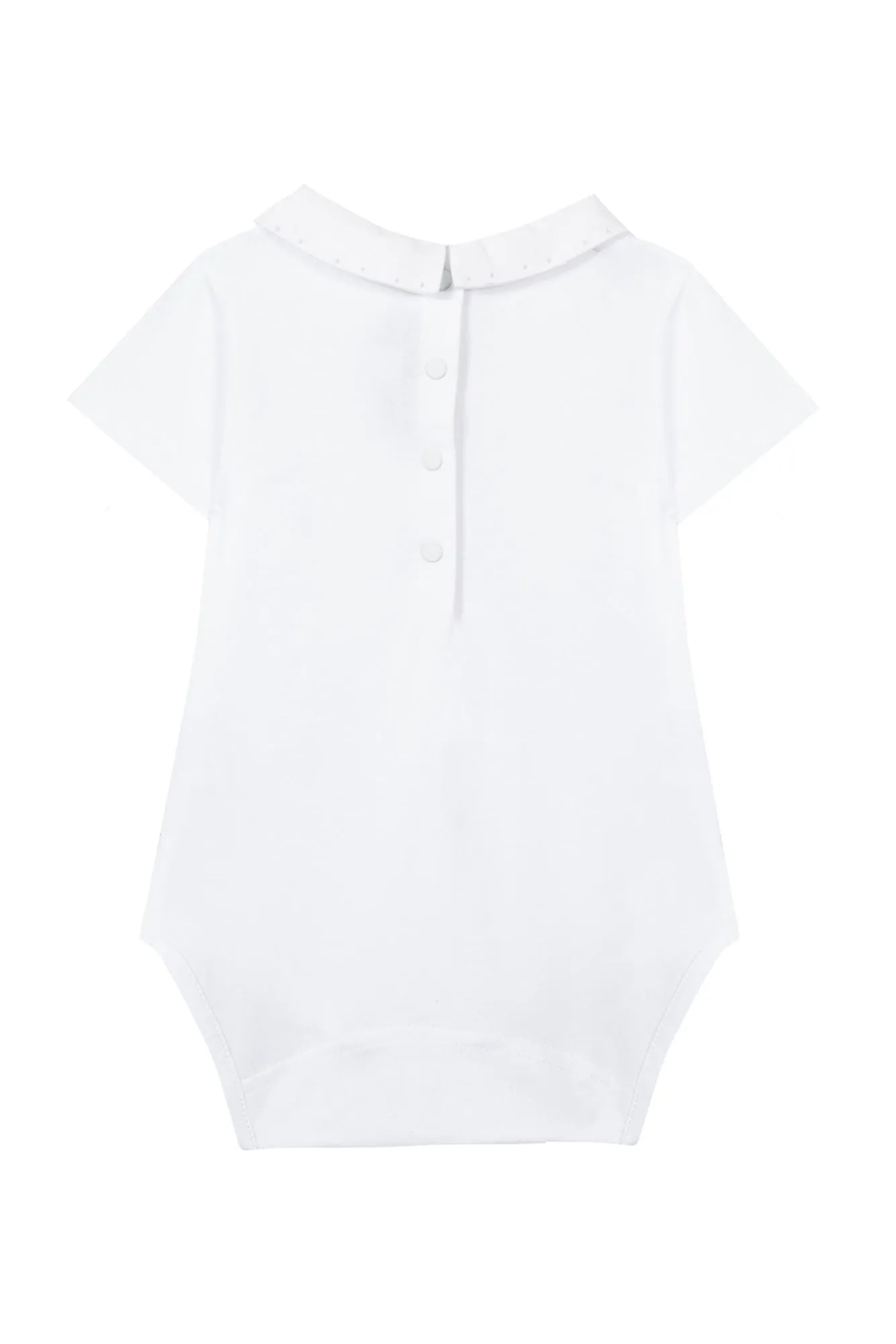 Bodysuit - White Pointed Collar