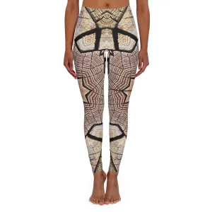 Brown Mandala - Inovax Women's Spandex Leggings