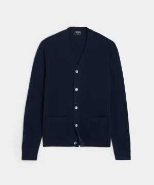 Cashmere Cardigan in Navy