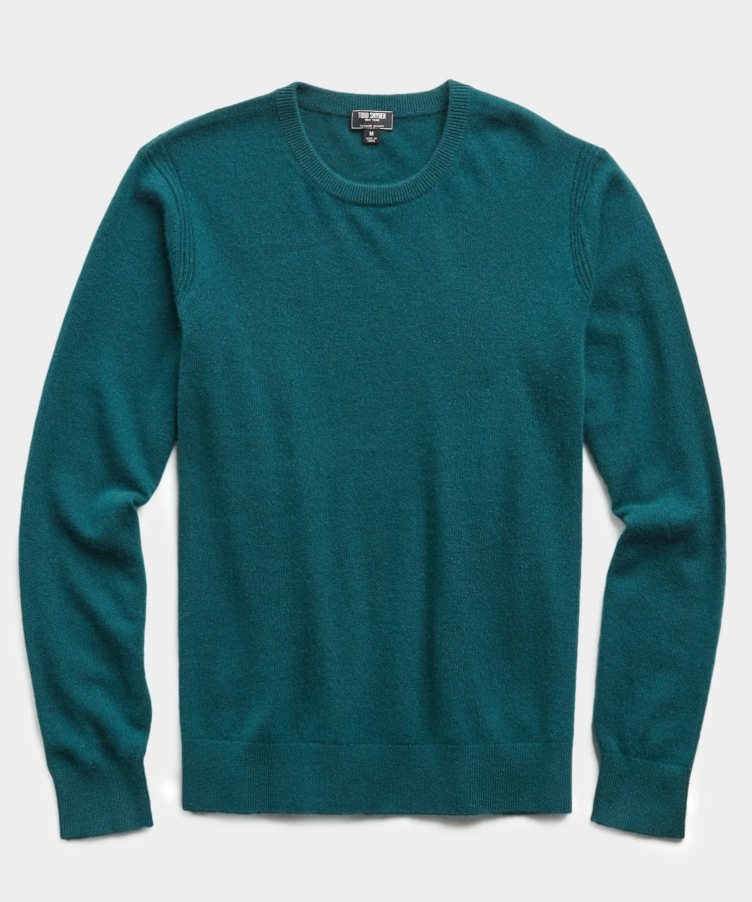 Cashmere Crewneck Sweater in Evergreen