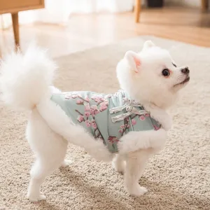 Chinese New Year Dog Clothing Pet Tang Suit Cheongsam Winter Dog