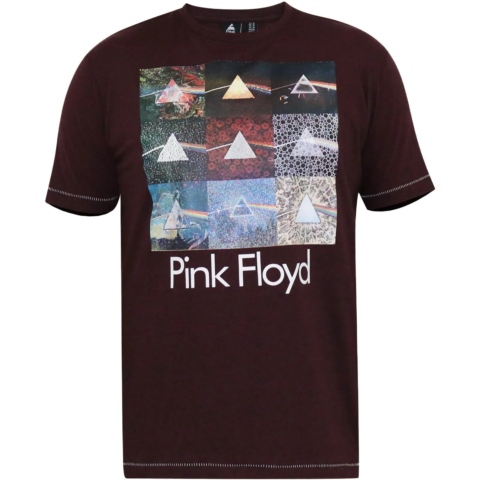 D555 Mens Division Big & Tall Official Pink Floyd Printed Short Sleeve T-Shirt