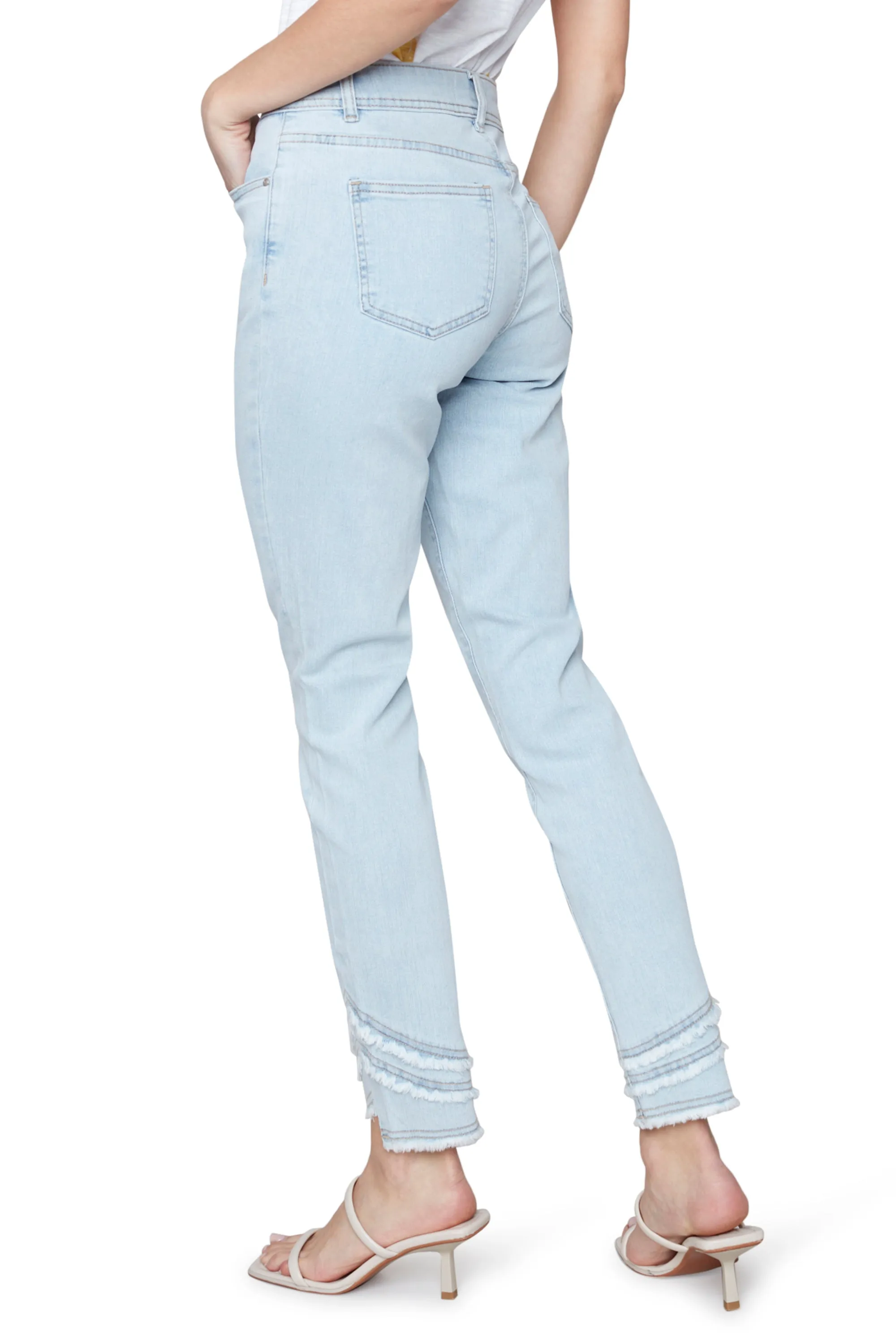 Frayed Hem Stretch Jean