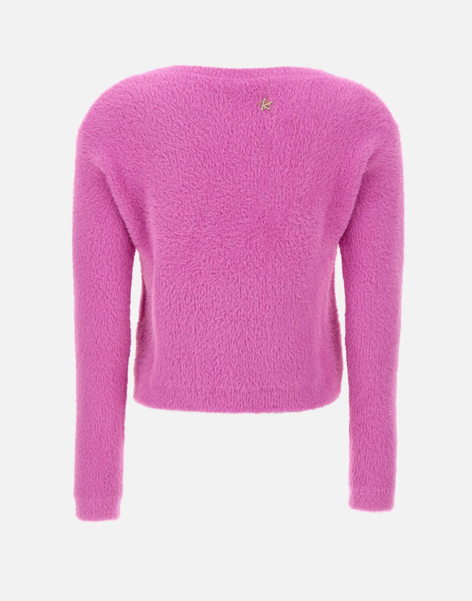 Fuchsia Fur Effect Sweater for Women