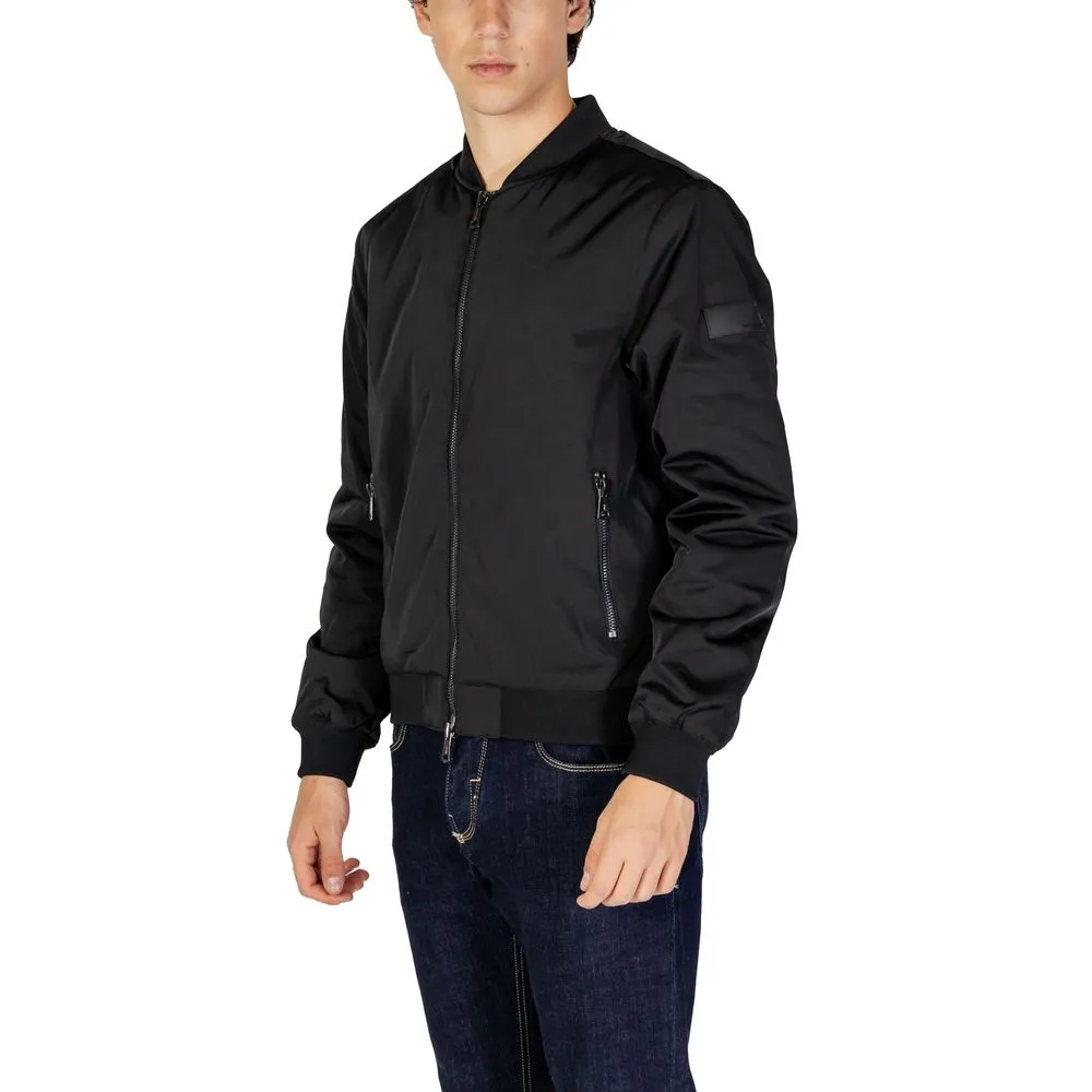 Gianni Lupo Black Polyester Jacket