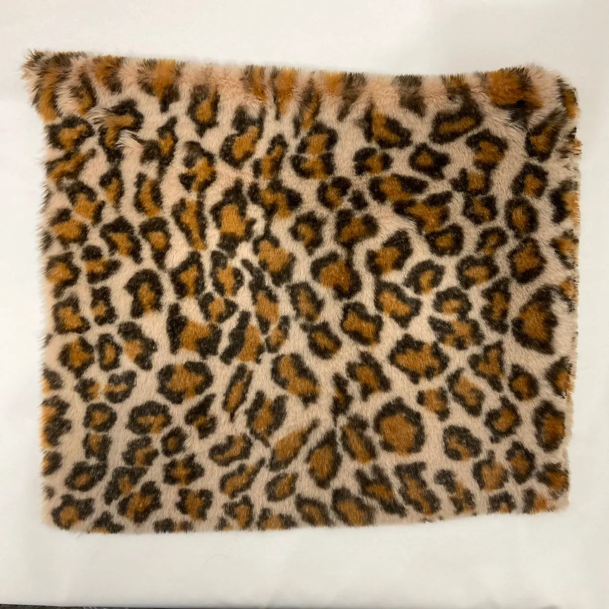 Gold Minky Leopard Faux Fur Fabric