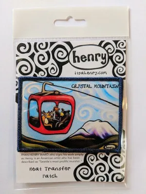 Gondola Fun - Crystal Mountain Patch | Original Art by Seattle Mural Artist Ryan "Henry" Ward