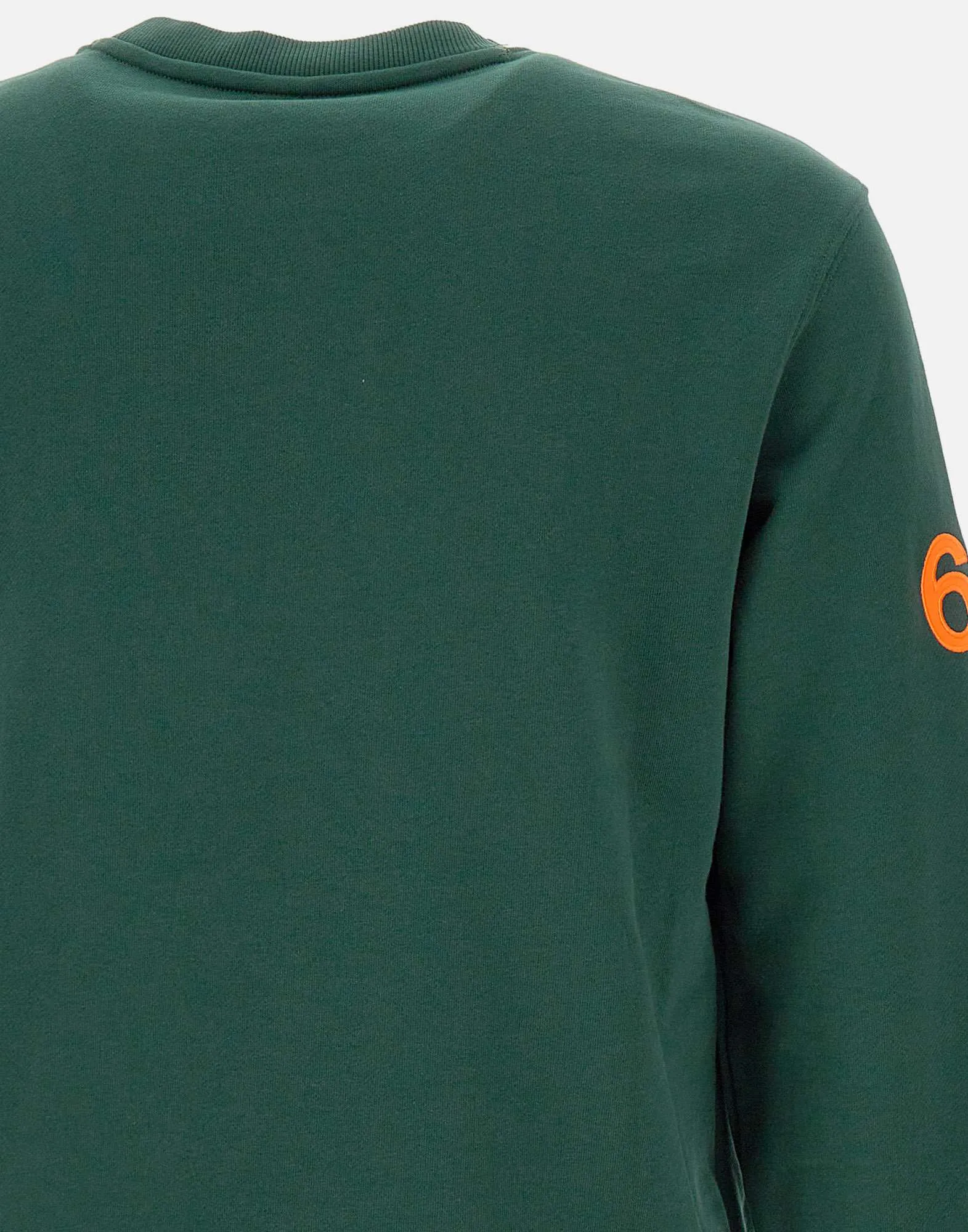 Green Round Patch Sweatshirt for Men