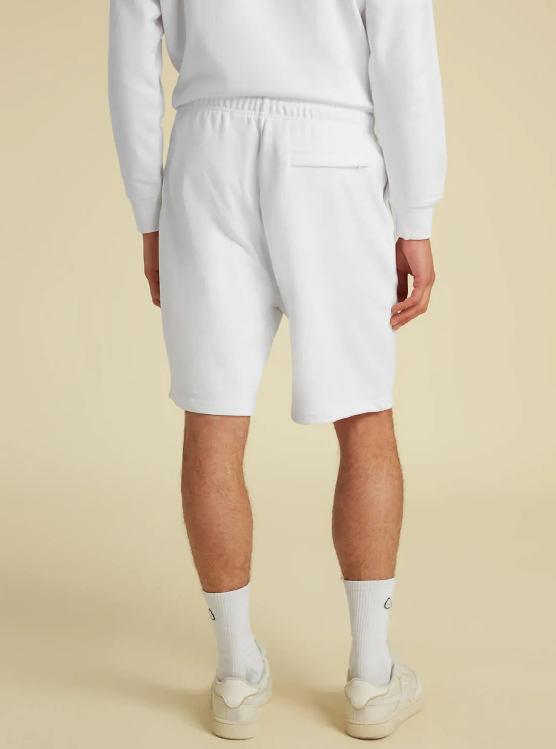 GUESS Originals White Relaxed Fit Kit Shorts