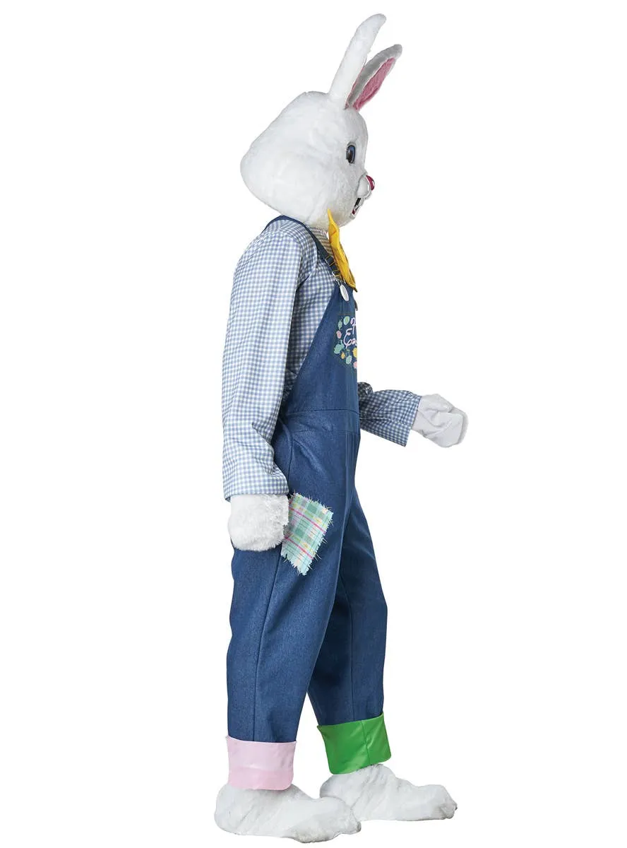 Happy Easter Bunny Adults Mascot Fancy Dress Costume