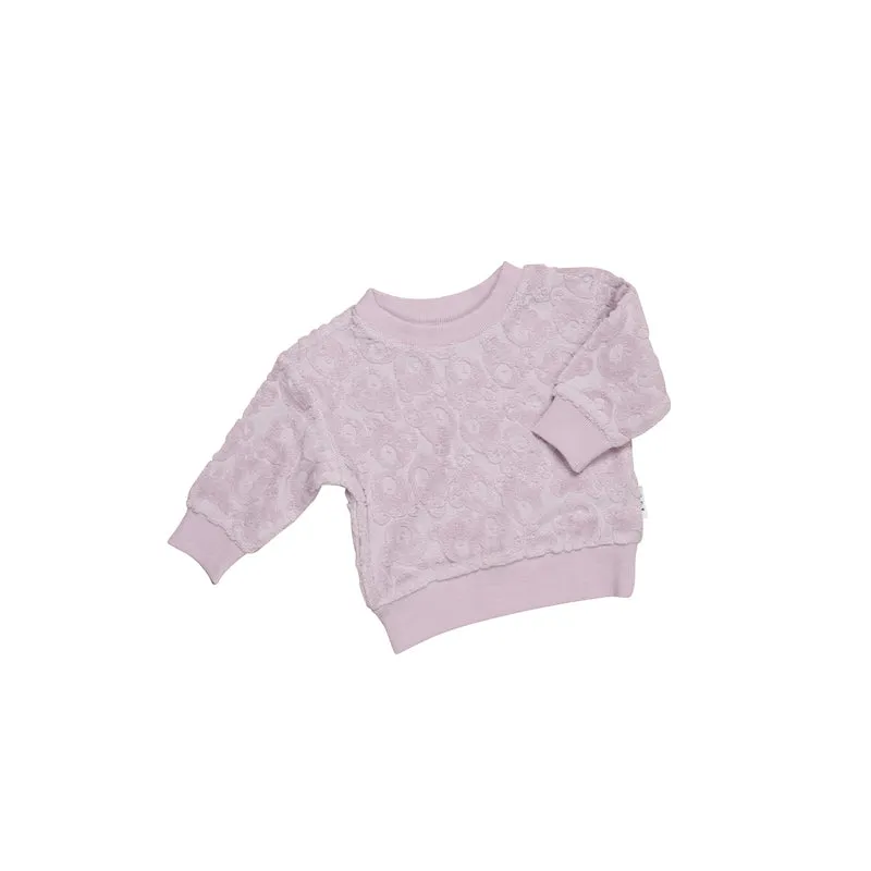 Huxbaby Huxbear Lavender Terry Sweatshirt