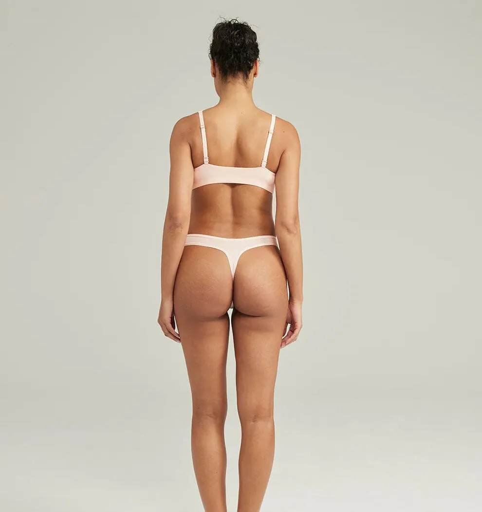 Invisible microfibre thong [Blush]