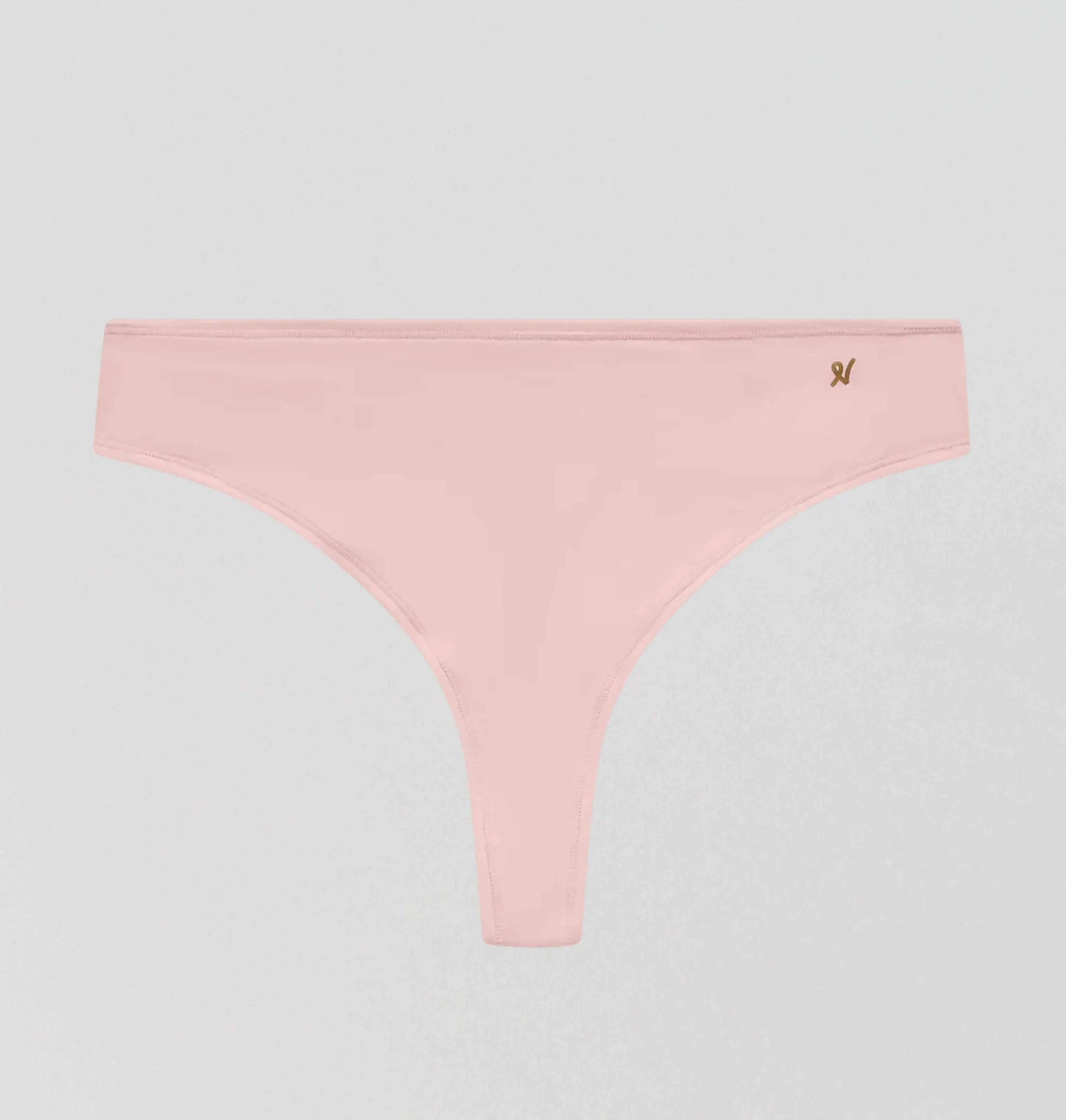 Invisible microfibre thong [Blush]