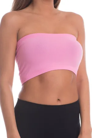 Just That Easy Pink Bandeau Top