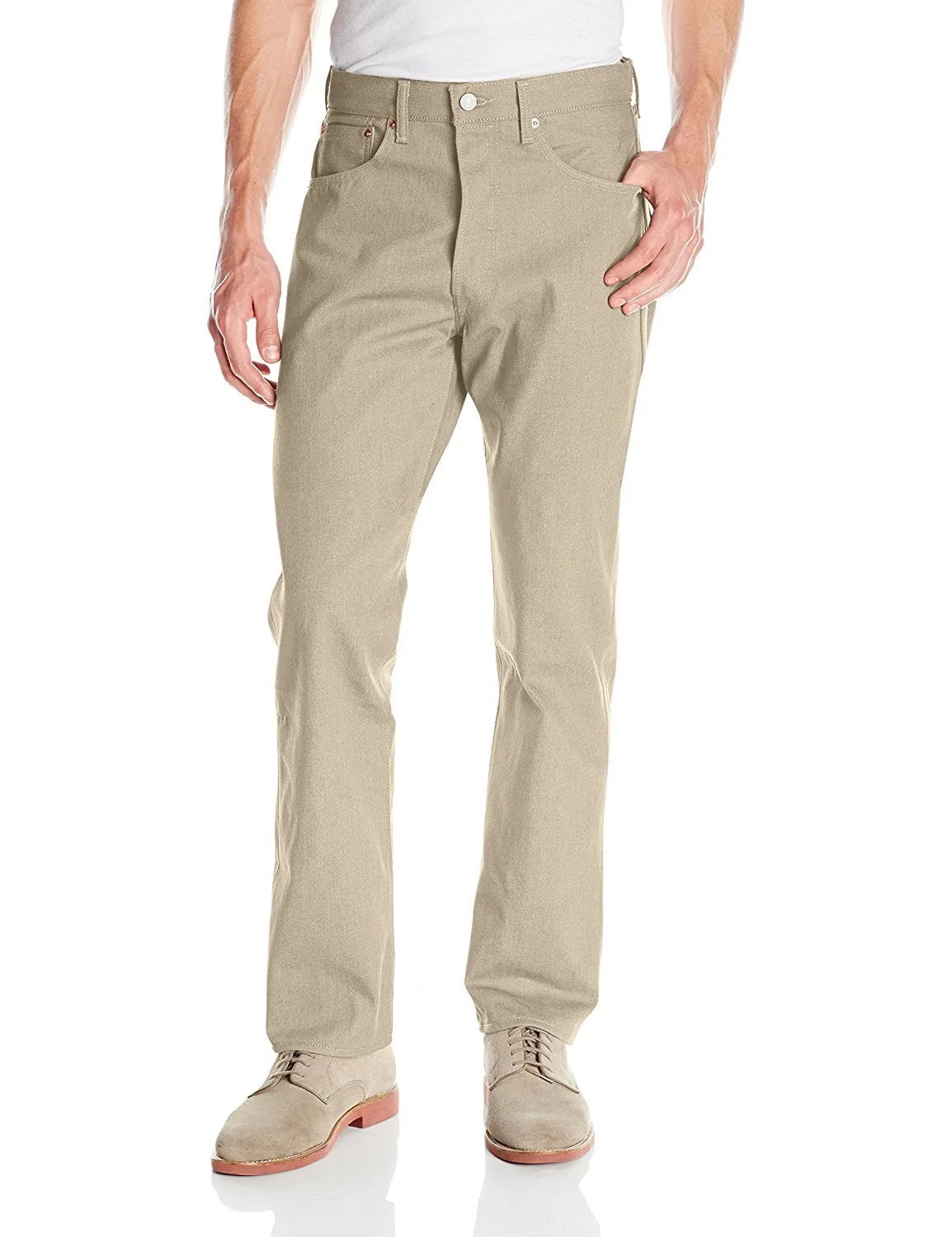 Levi's Men's 501 Original Fit Jean Khaki