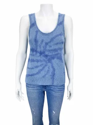 Madewell Women's Tie-Dye Tank Sweater Blue Size S