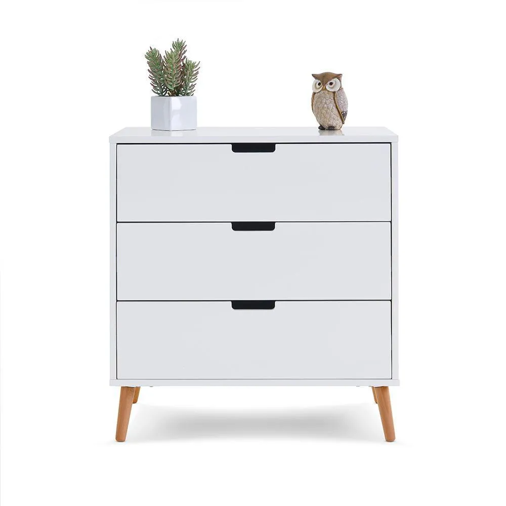 Maya Mini 2 Piece Nursery Furniture Set - White & Natural