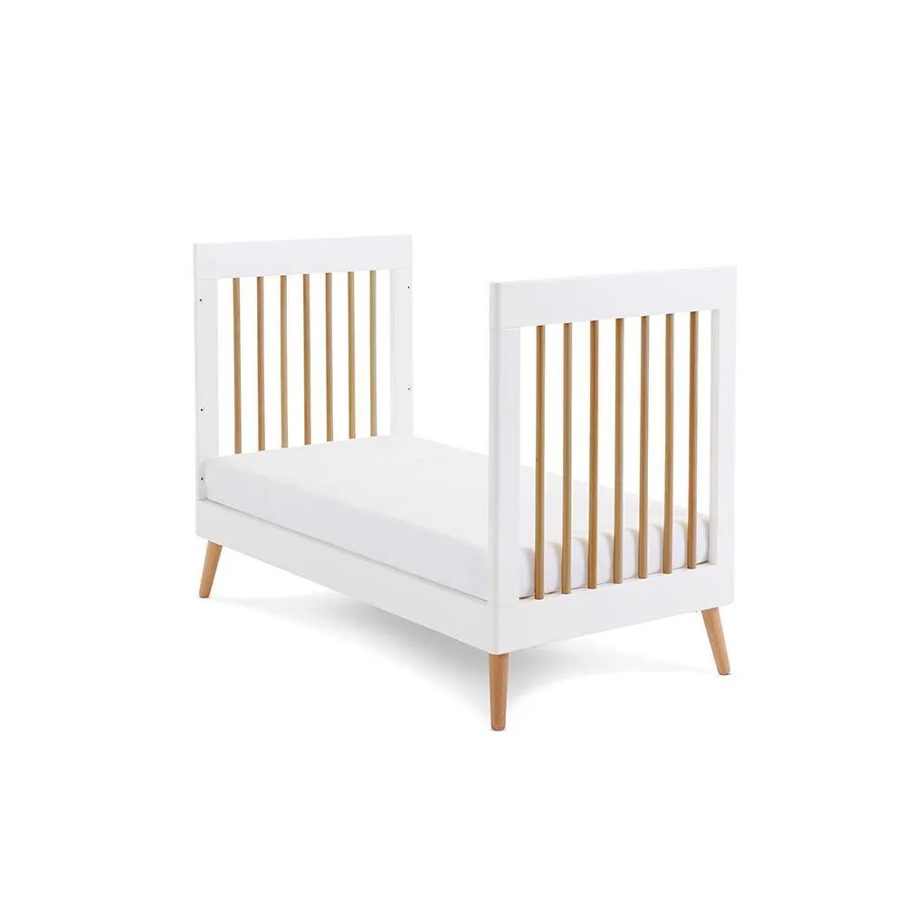 Maya Mini 2 Piece Nursery Furniture Set - White & Natural