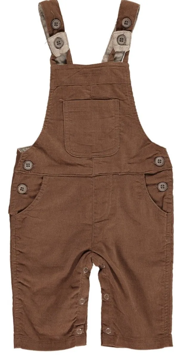 Me & Henry Brown Cord Overalls