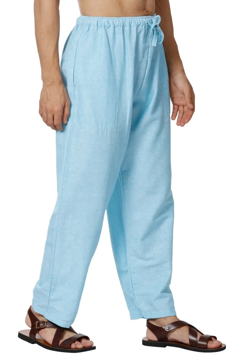 Men's Lounge Pants | Sky Blue | Fits Waist Size 28" to 36"