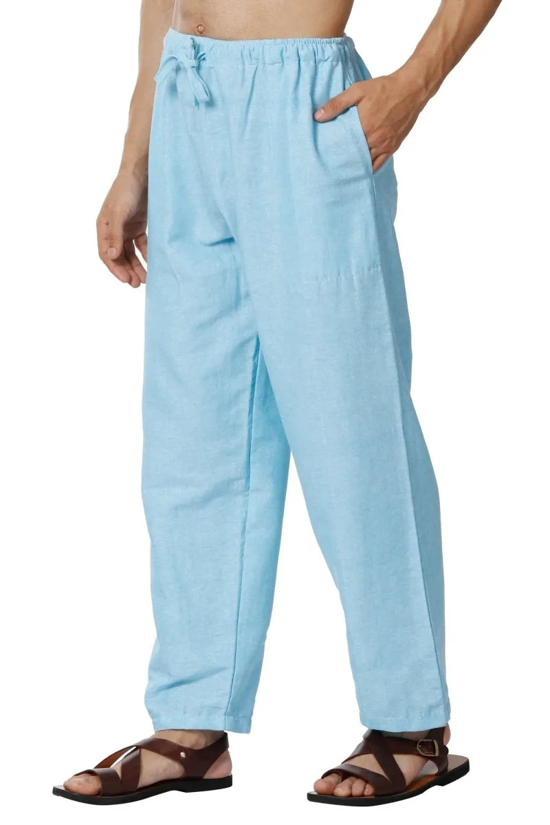 Men's Lounge Pants | Sky Blue | Fits Waist Size 28" to 36"