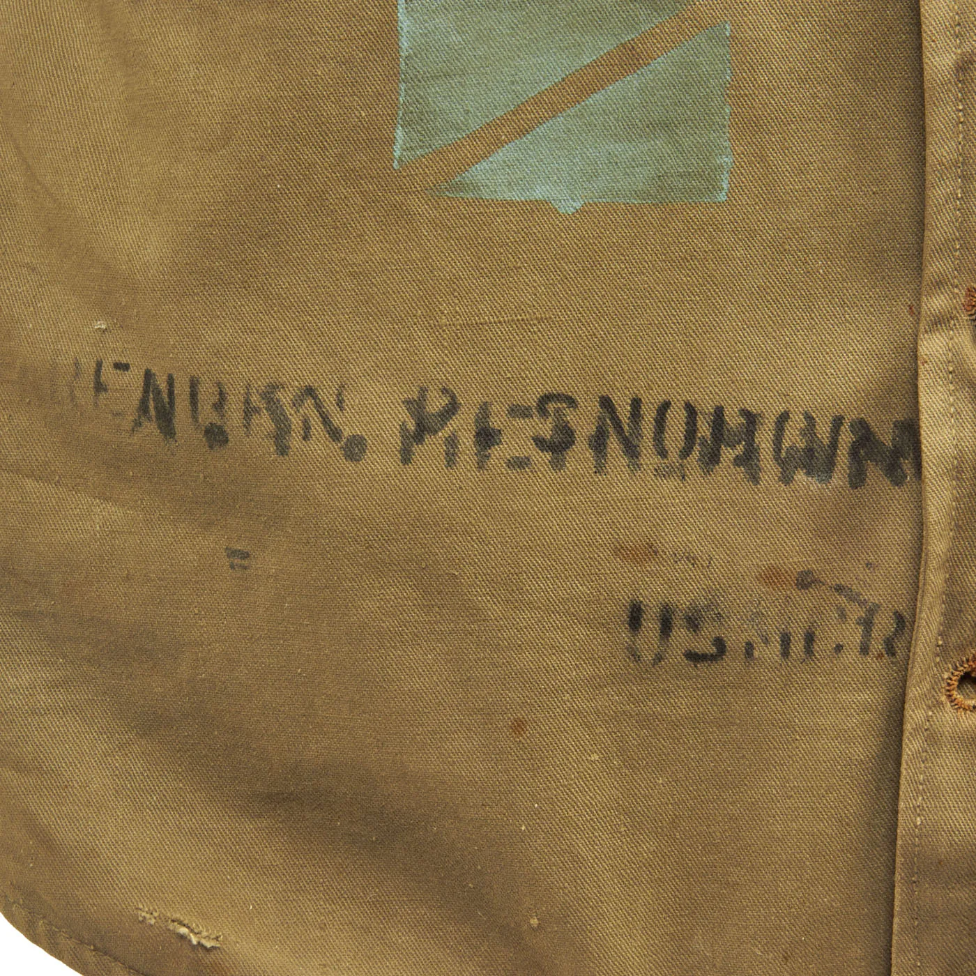 Original WWII Imperial Japanese Army Bulletproof Vest by Honda - Captured and Worn by U.S. Marine With Tac Markings Applied - Rare