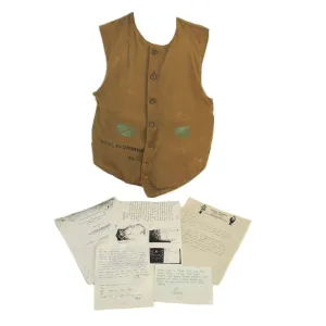 Original WWII Imperial Japanese Army Bulletproof Vest by Honda - Captured and Worn by U.S. Marine With Tac Markings Applied - Rare