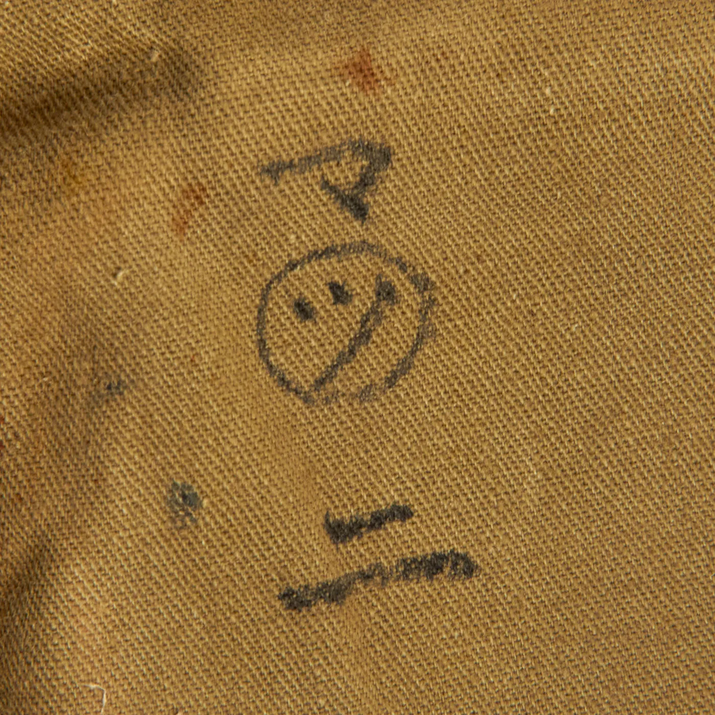 Original WWII Imperial Japanese Army Bulletproof Vest by Honda - Captured and Worn by U.S. Marine With Tac Markings Applied - Rare