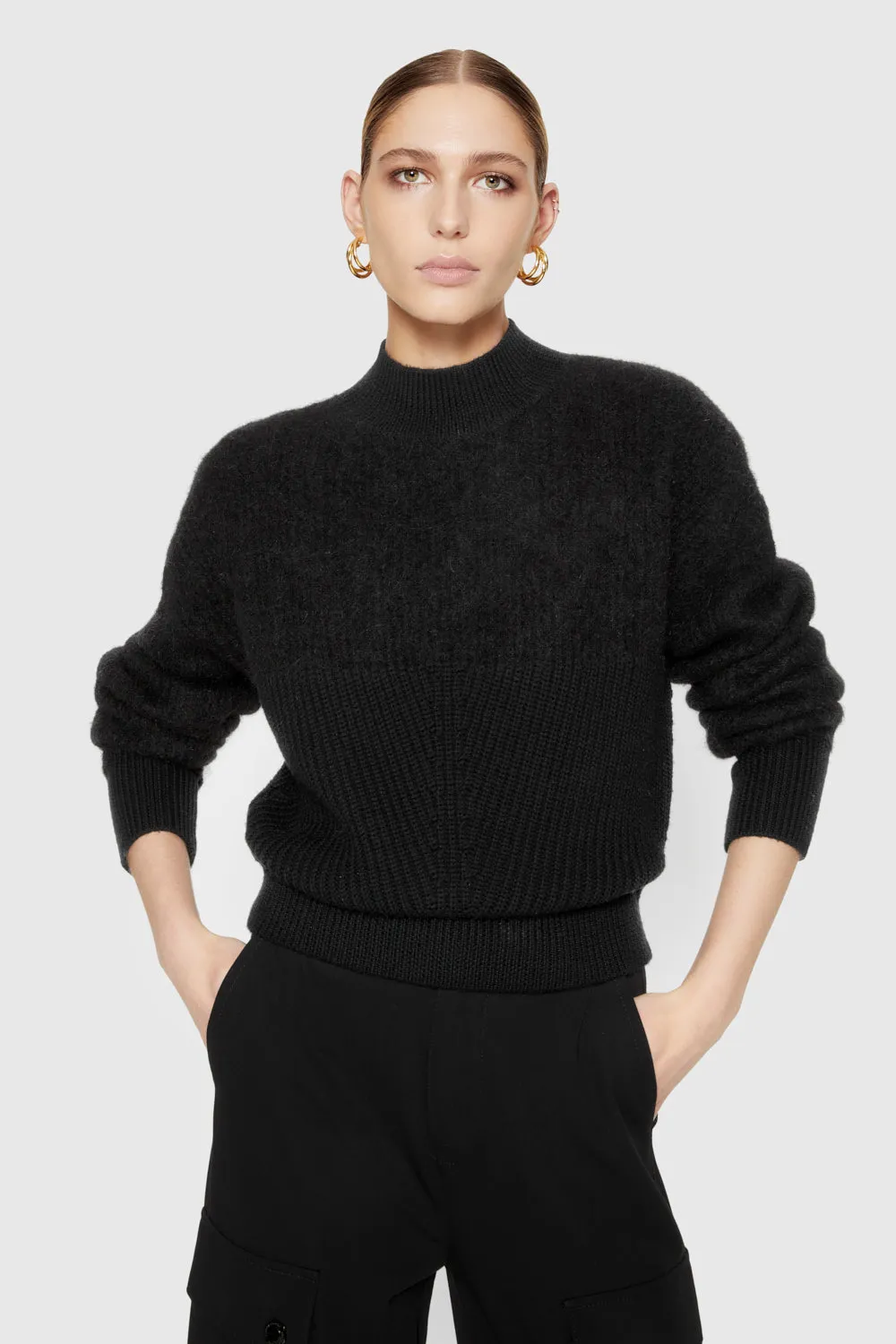 Priscilla Two-Texture Sweater