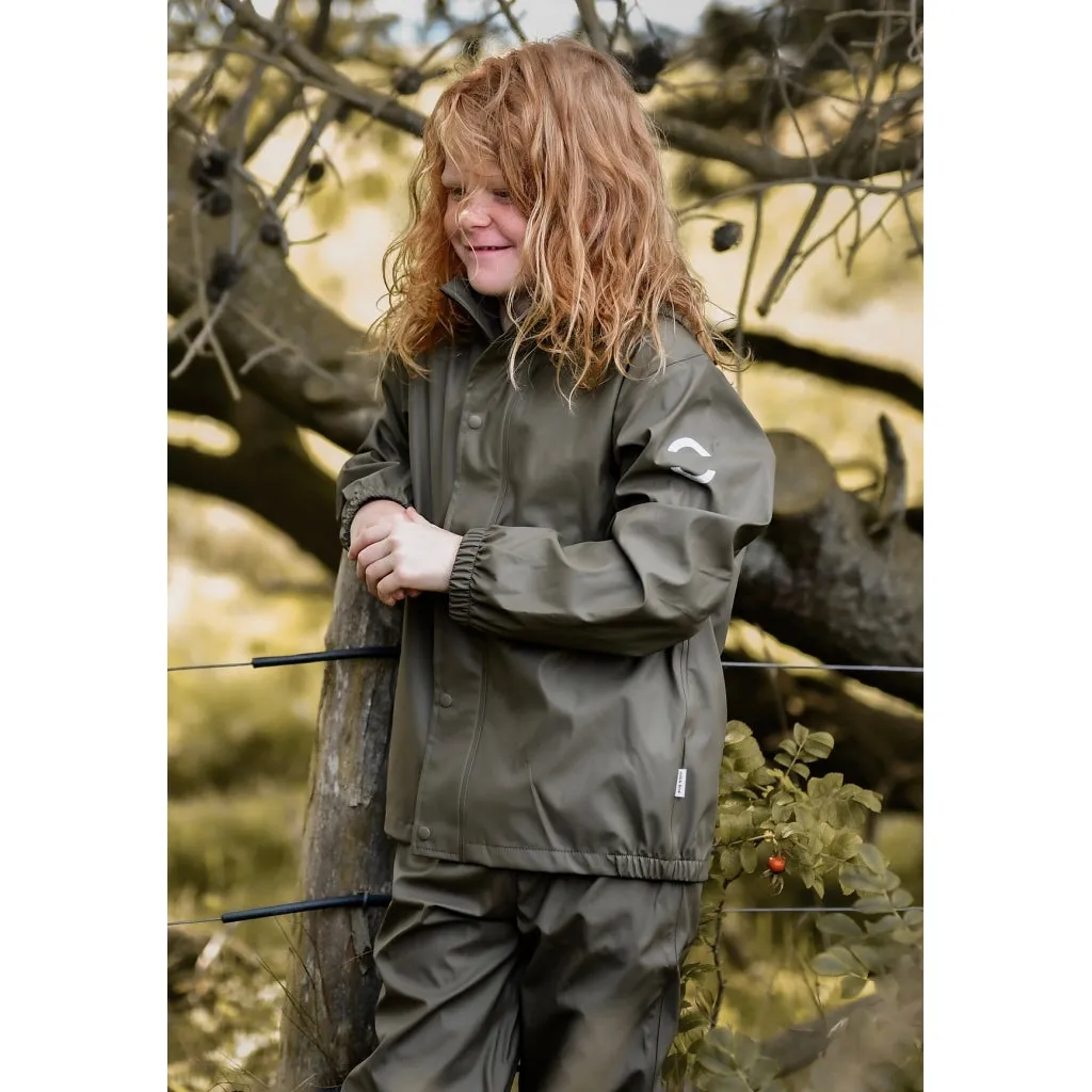 PU Rainwear (Overalls) - Dusty Olive