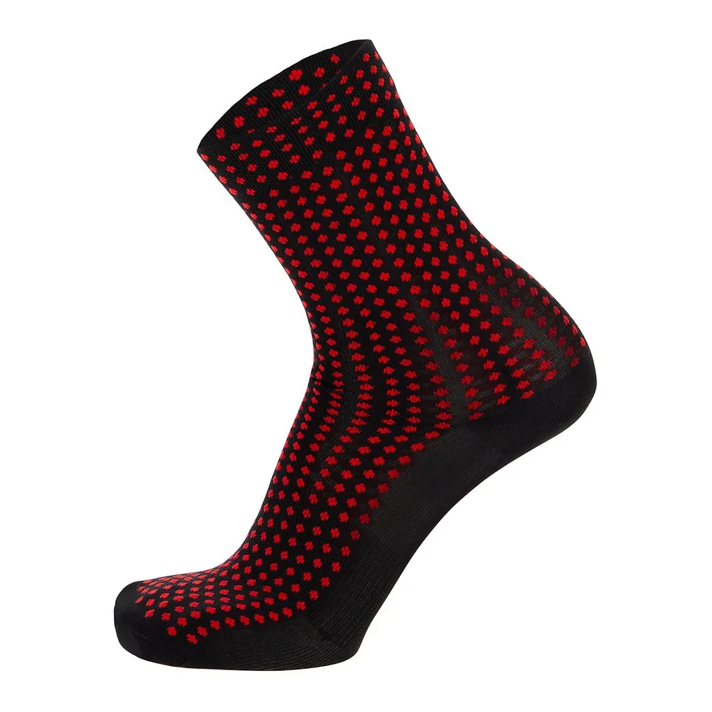 Santini Sfera Medium Profile Socks -Red