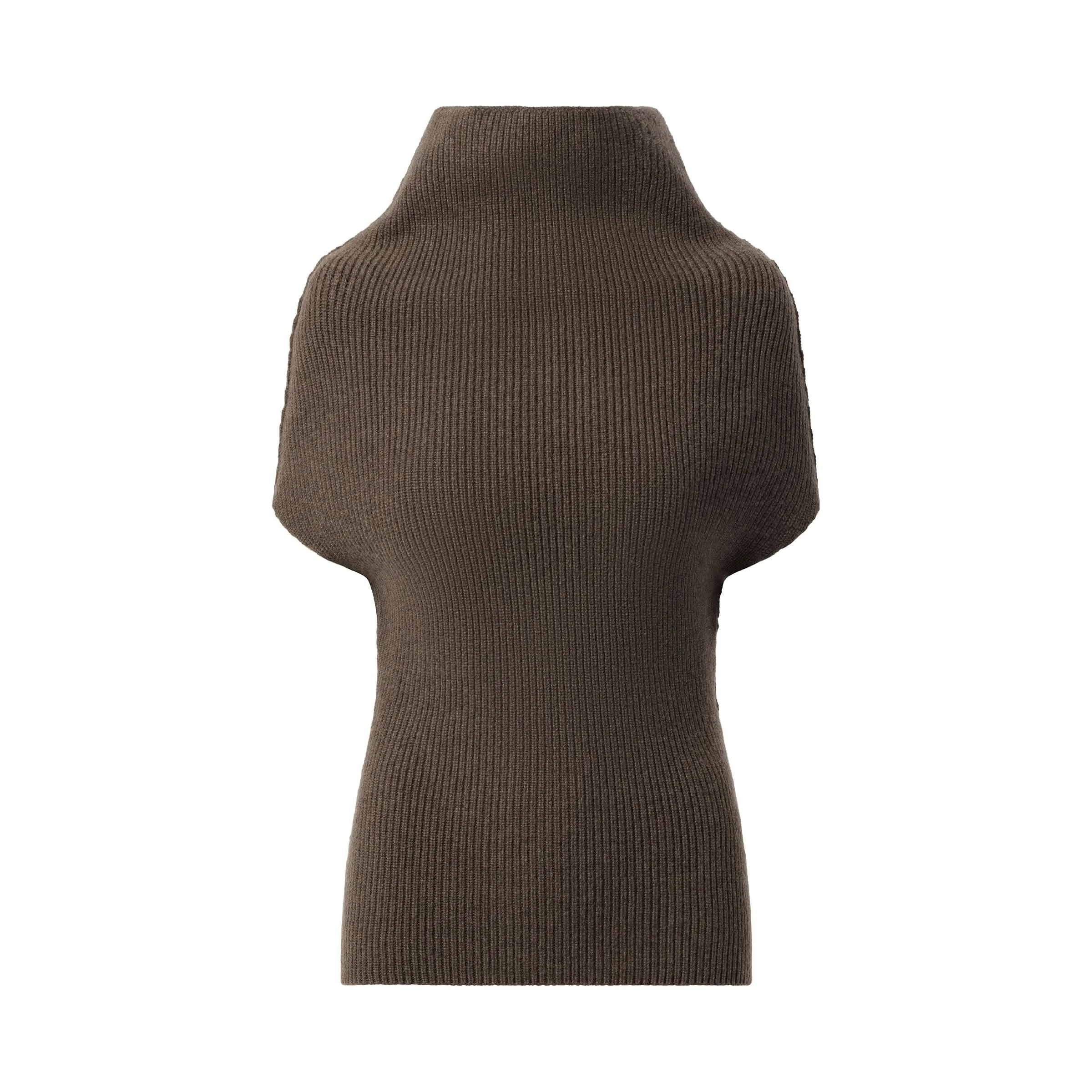 Sleeveless Crater Knit Sweater in Dust