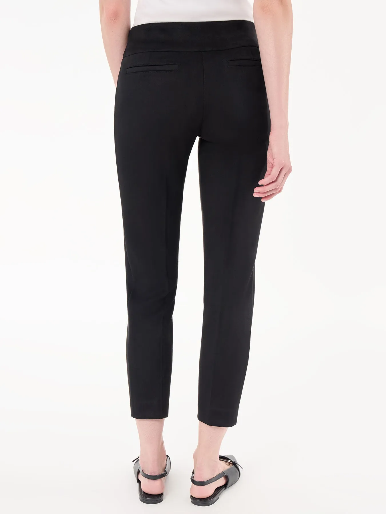 Solid Pull-On Pants, Scuba Suede