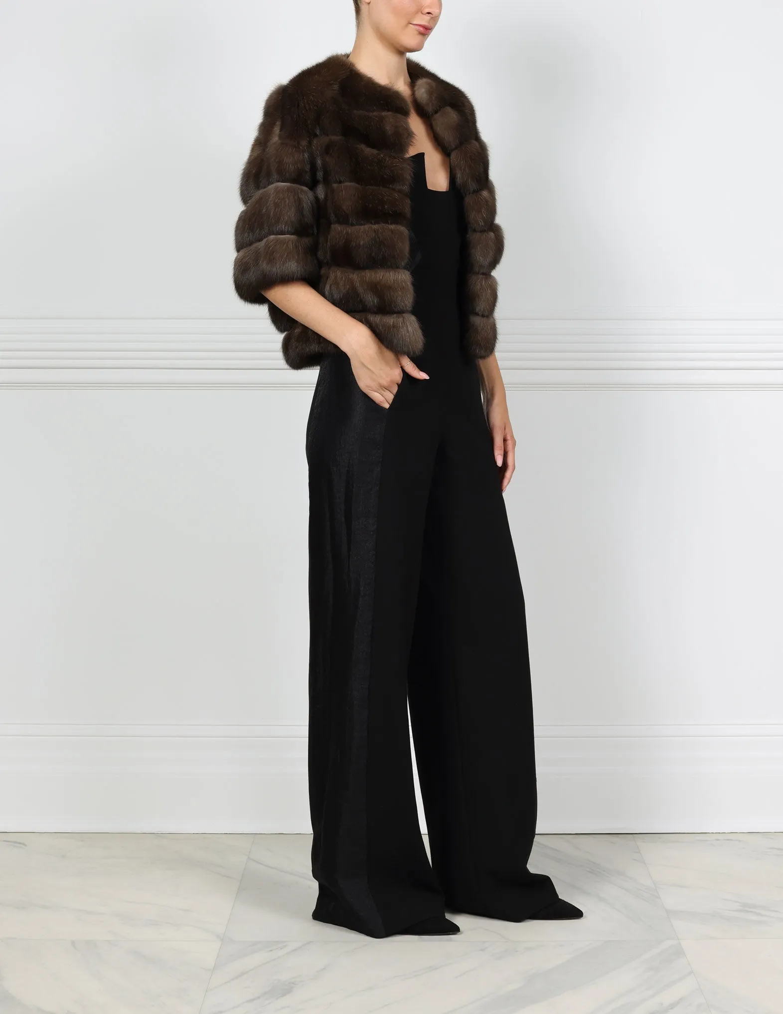 The Daphne Sable & Suede Fur Jacket