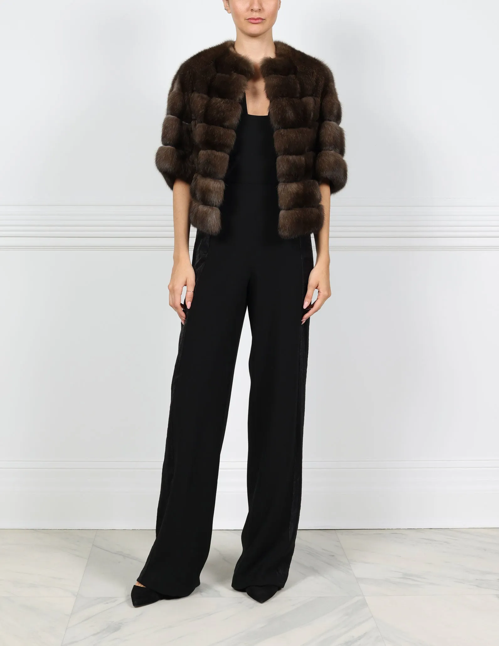 The Daphne Sable & Suede Fur Jacket