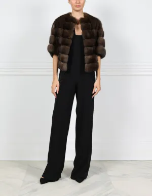 The Daphne Sable & Suede Fur Jacket