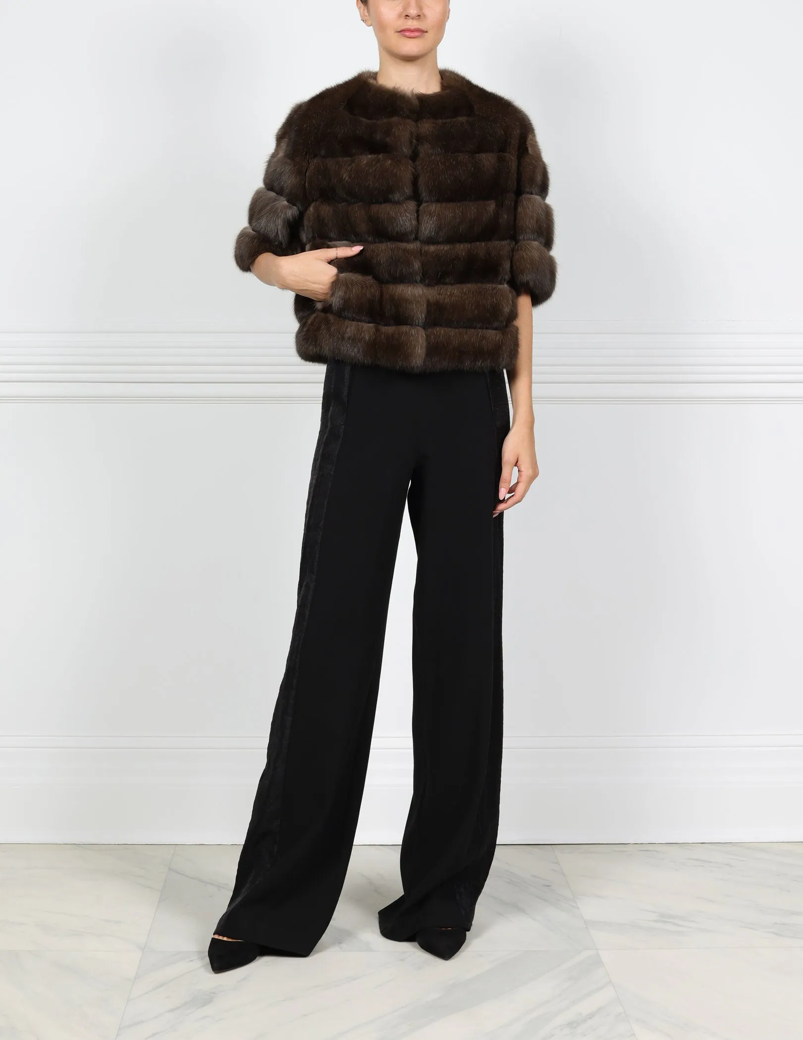 The Daphne Sable & Suede Fur Jacket