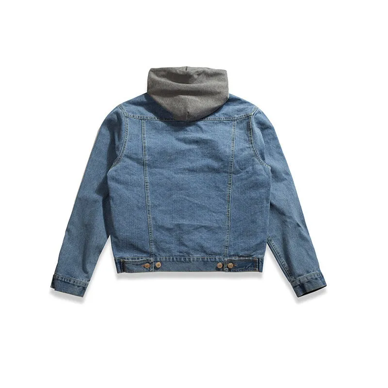 The Hooded Denim Jacket - Up to XXXL!