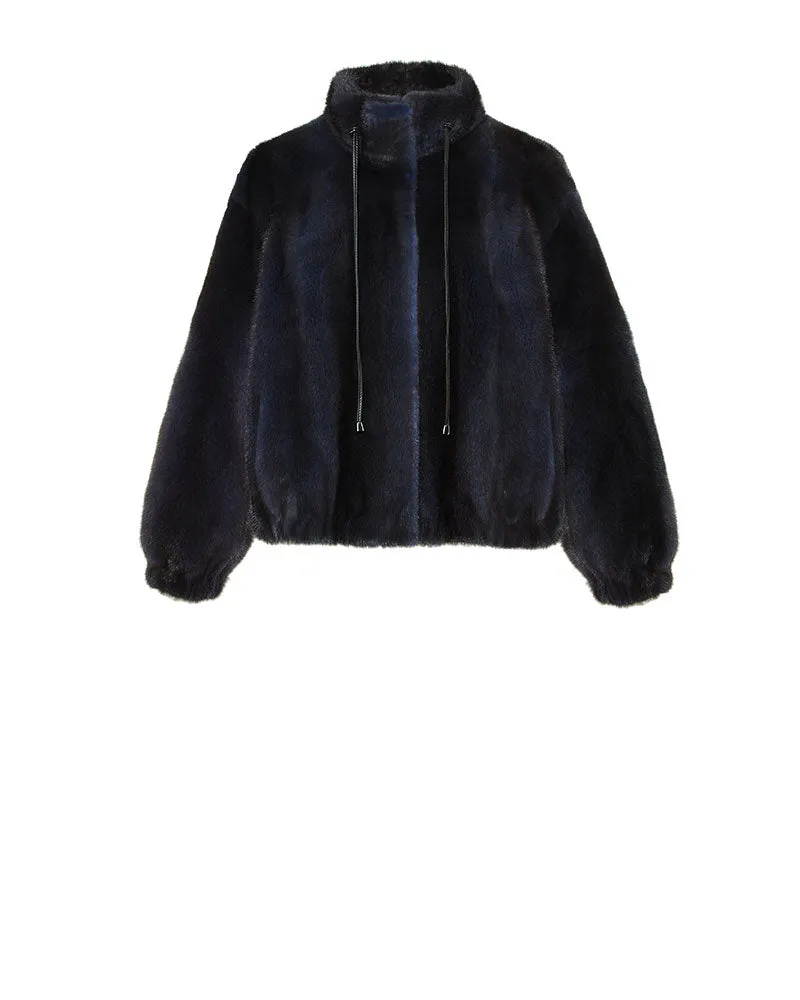 The Verdon Mink Bomber Jacket