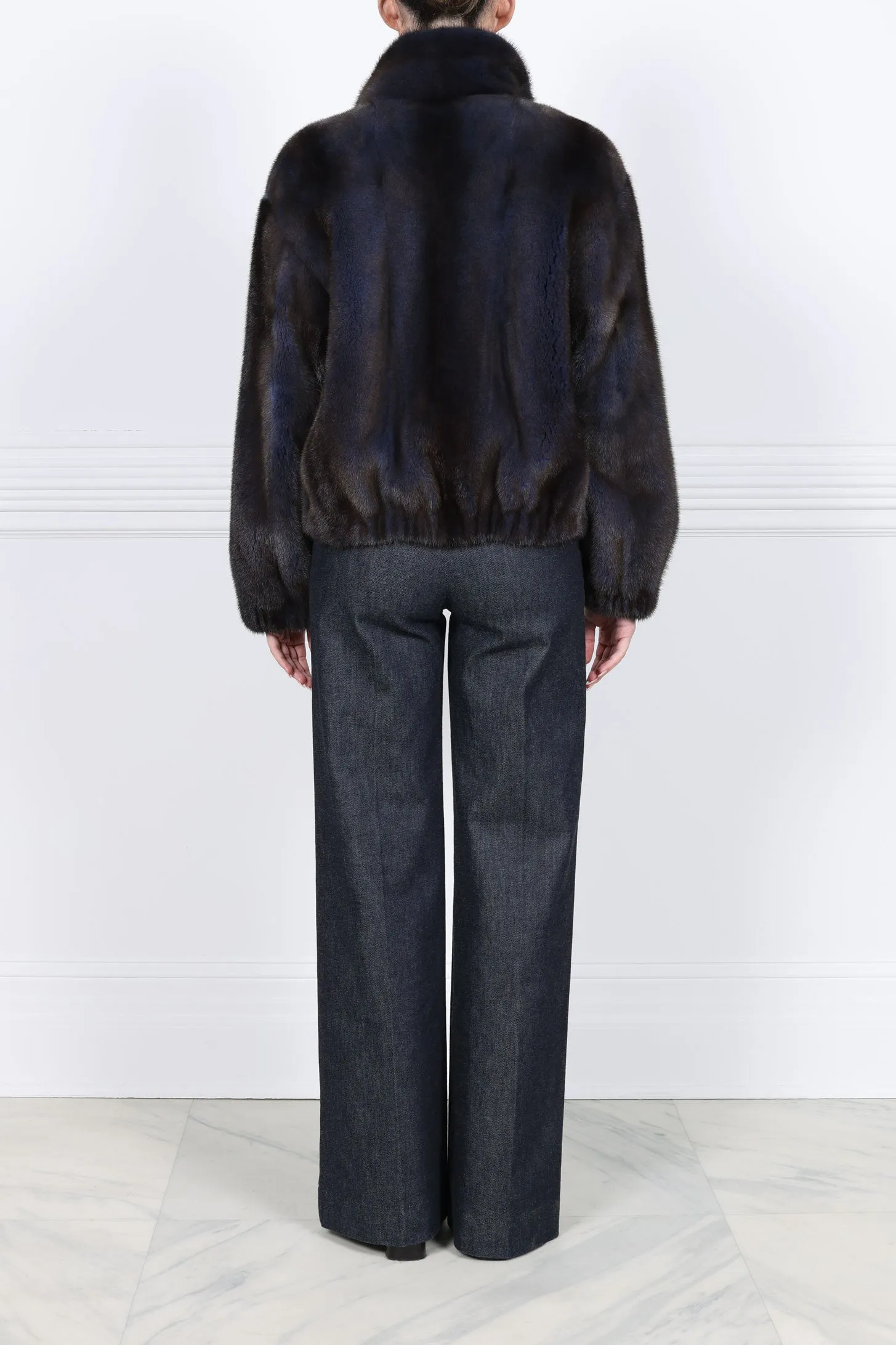 The Verdon Mink Bomber Jacket