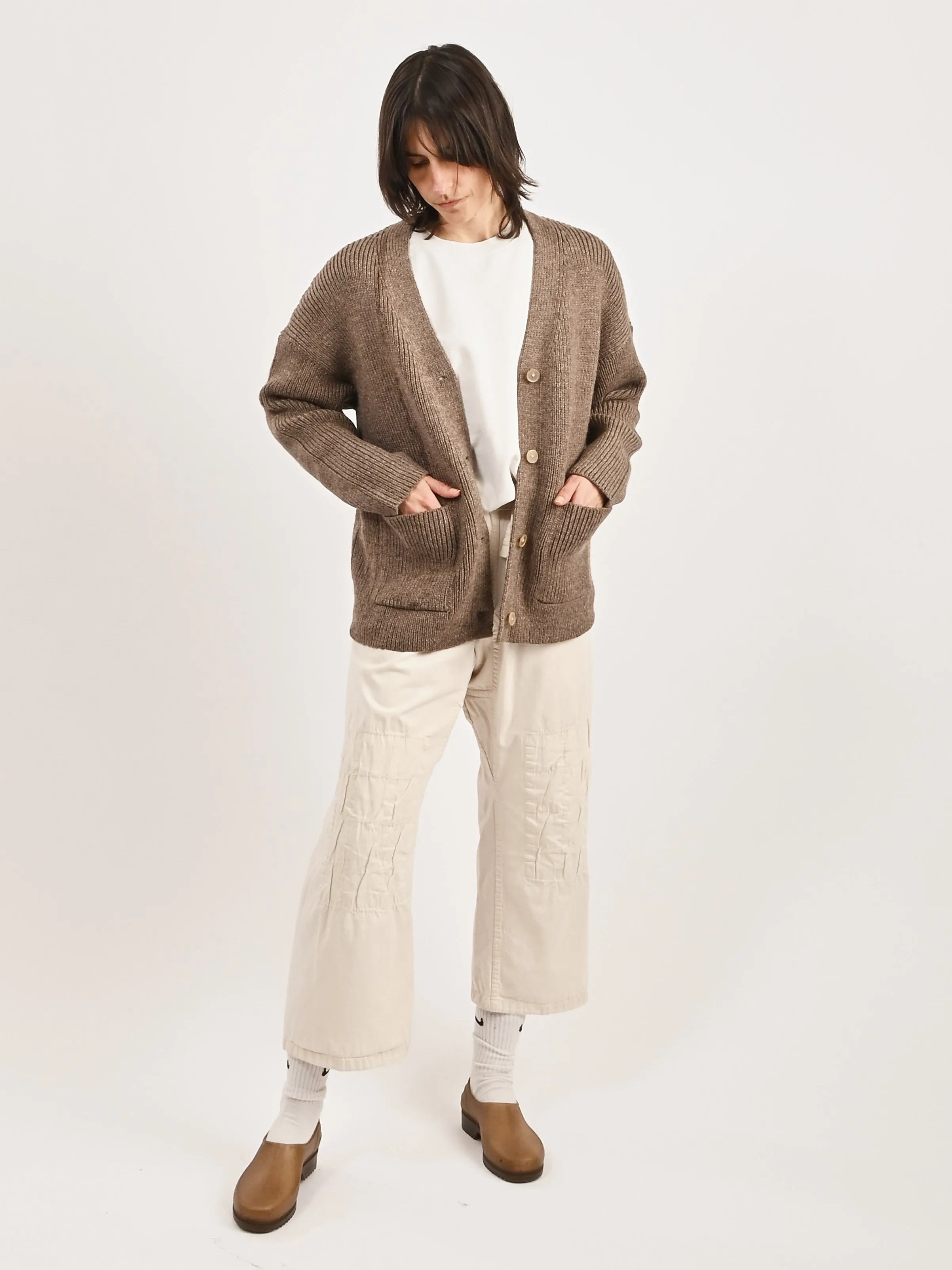 Undyed Bark Everyday Cardigan