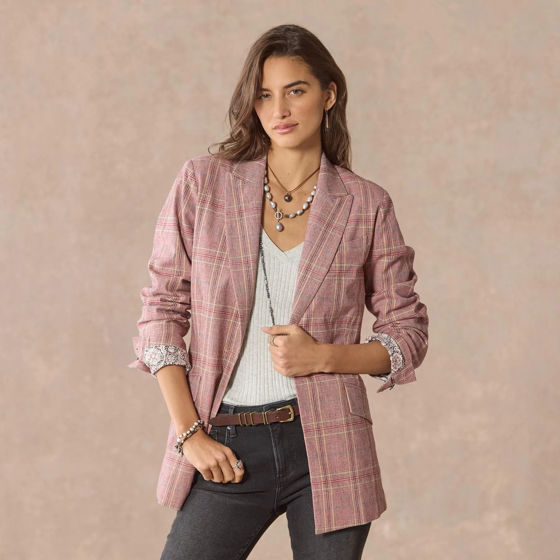 Whitman Plaid Blazer