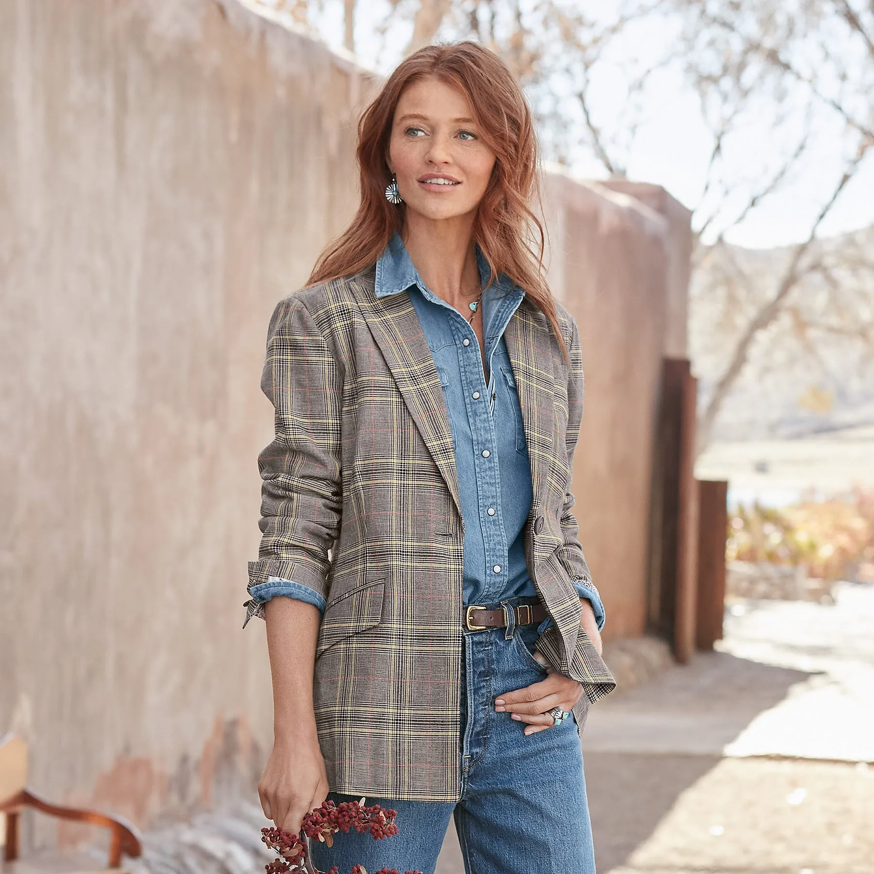 Whitman Plaid Blazer